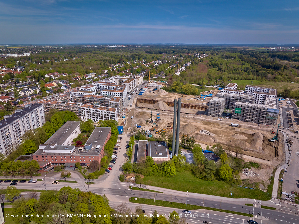 04.05.2023 - Luftbilder vom Alexisqaurtier und Pandion Verde in Neuperlach 04.05.2023 - Luftbilder vom Alexisqaurtier und Pandion Verde in Neuperlach